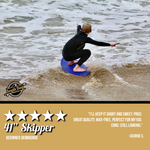 41'' Skipper Skimboard - Beginners Skim Board for Kids - Durable, Lightweight Wood Body with Wax-Free Textured Foam Top Deck -Tear Drop Shape - Aqua - Review