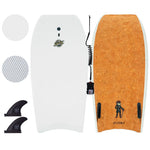 44” Sea Lion Hybrid Bodyboard Future Fins- Hybrid Body Board for Kids & Adults - EPS Core with I-Beam Stringer - Wax-Free IXPE Foam & Epoxy Bottom Deck - White - Main Image
