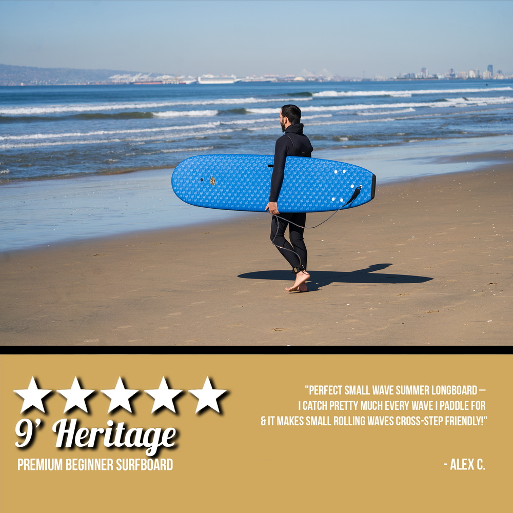 8_ Verve - Beginner Surfboard - Soft Top Surfboard For Kids - Surfboard for Adults - Aqua - Review