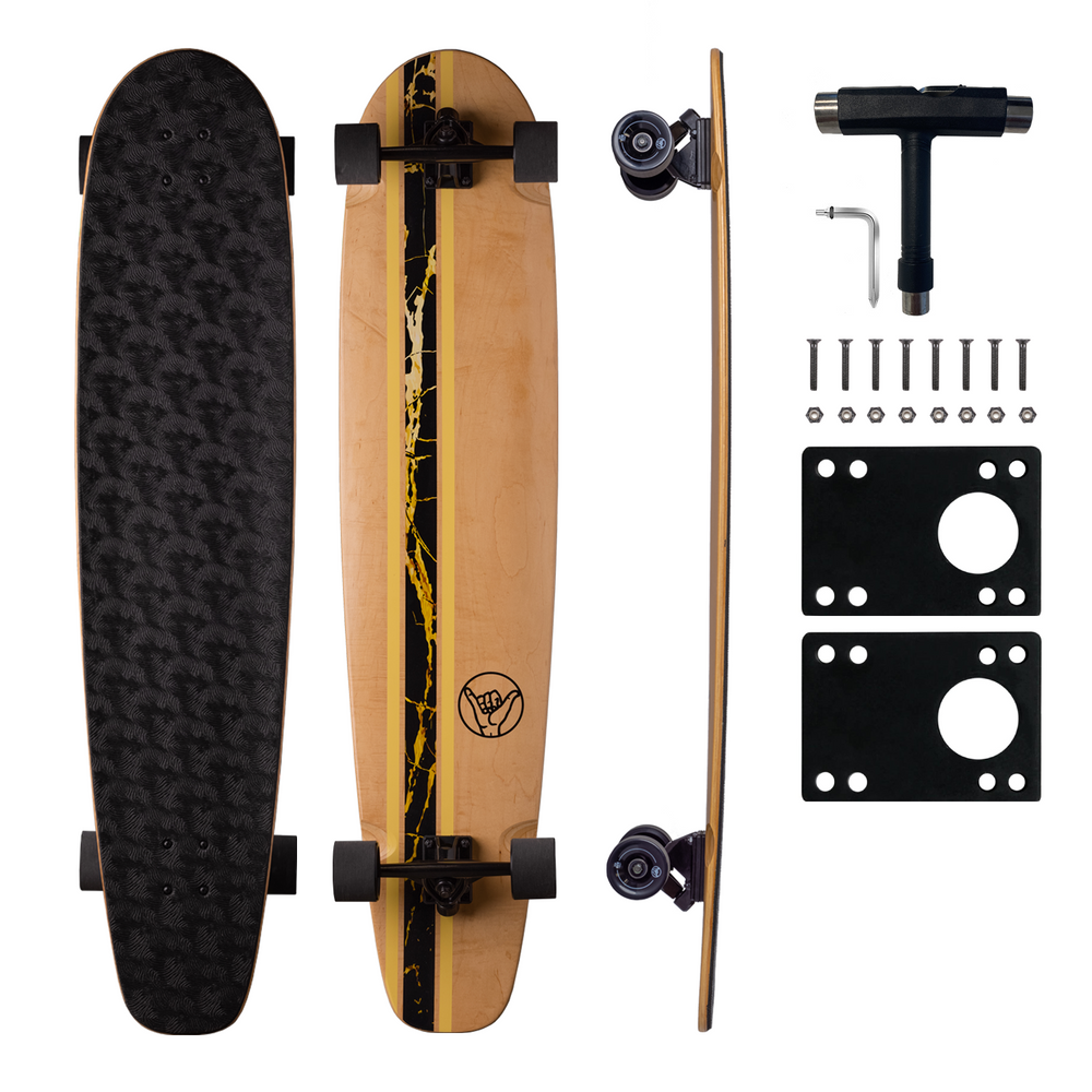 The Plank - Black - Barefoot Skateboards