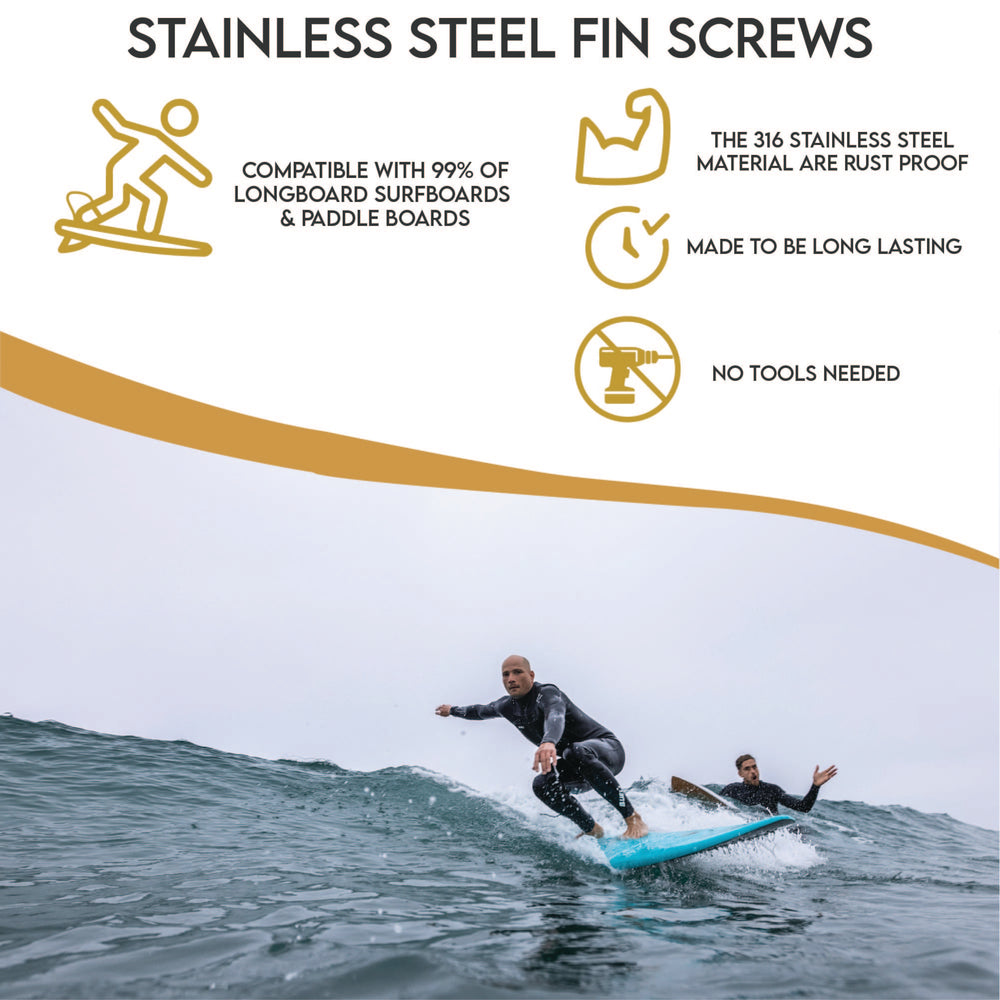 Stainless Steel Fin Screws for Longboard/SUPs