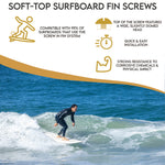 Soft Top Surfboard Fin Screws