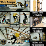 The Charger - Black/Gold - Traditional Trick Skateboards