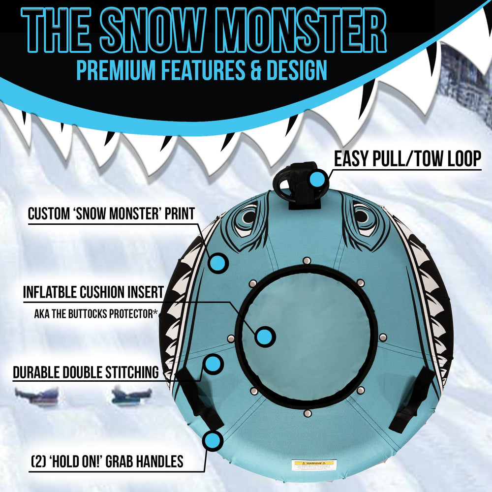 The Snow Monster Snow Tube - Aqua