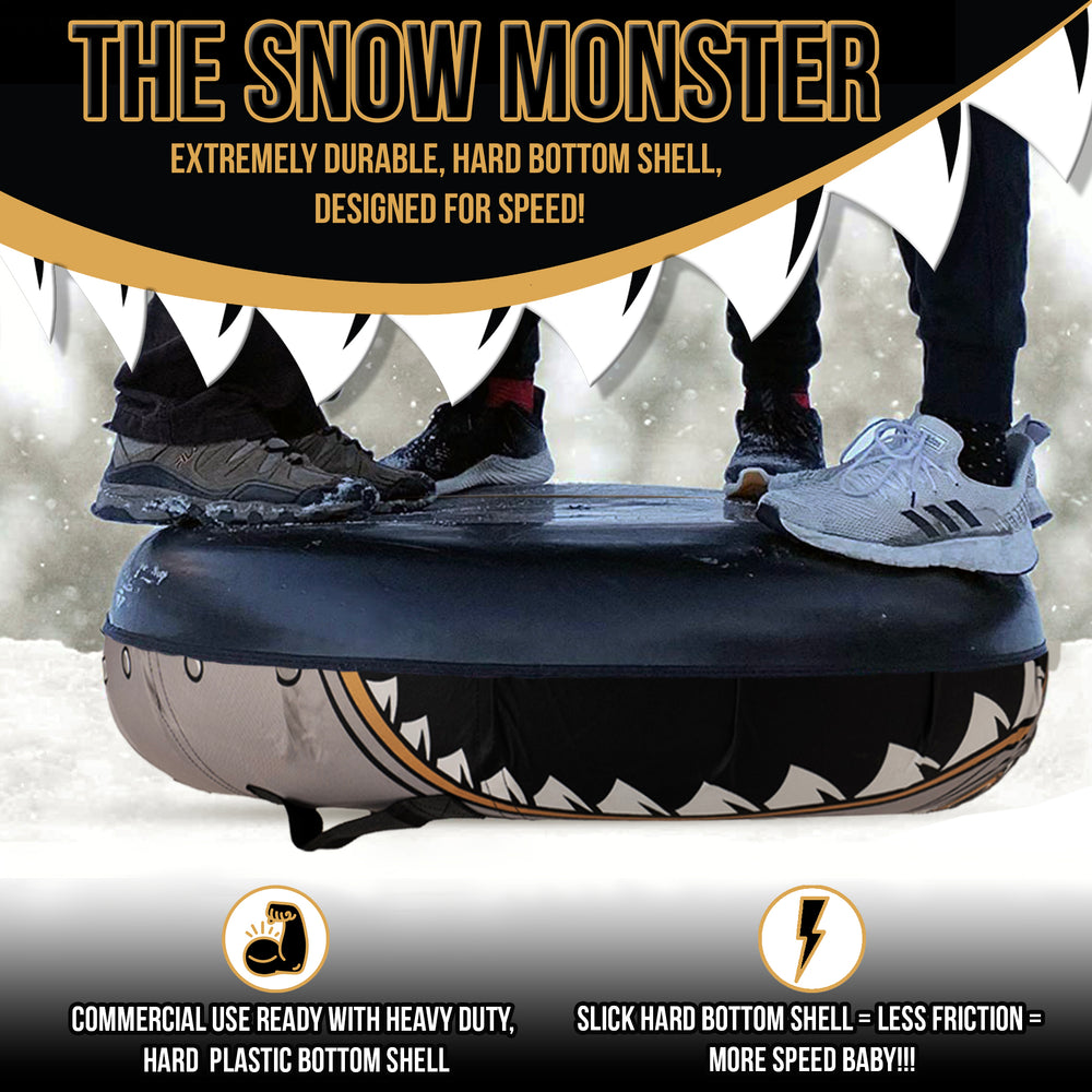 The Snow Monster Snow Sledding Tube - Grey