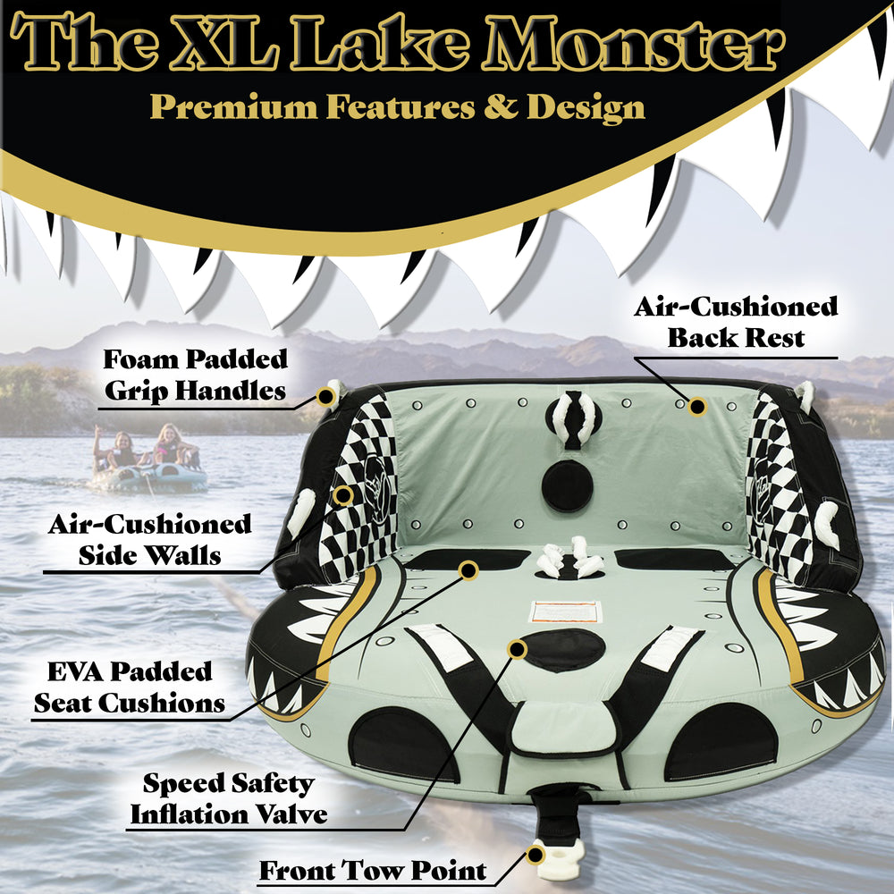 The XL Lake Monster - Towable Boat Tube