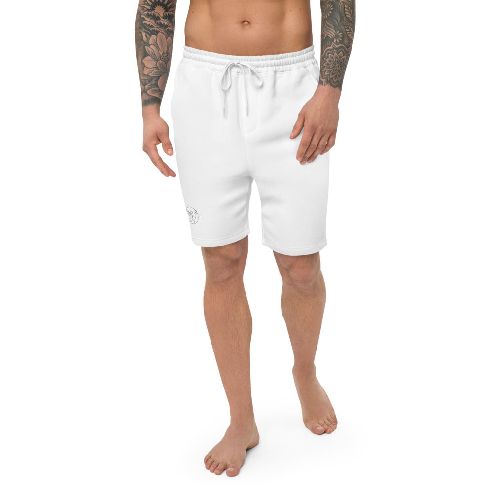 Men's fleece shorts - White Shaka Logo